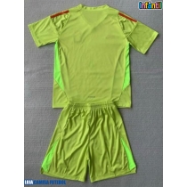 Camisa de Futebol Argentina Goleiro Equipamento Secundário Infantil Copa America 2024 Manga Curta (+ Calças curtas)